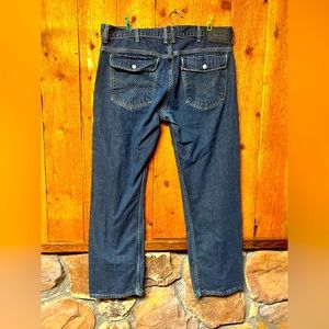 Levi’s 514 Black label 40x32 flap pocket jeans.